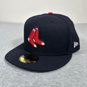 New Era Boston Red Sox Hat Size‎ 7 5/8 On Field Authentic Collection 59FIFTY NEW